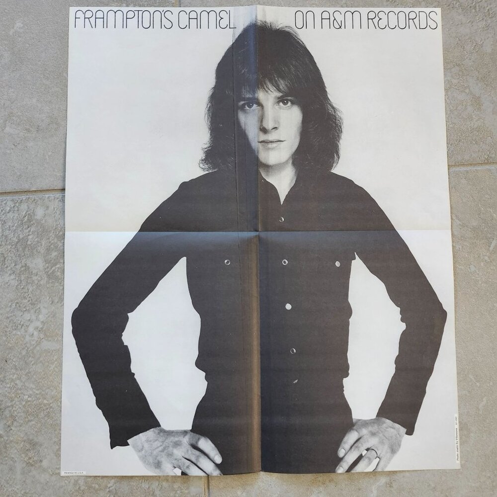 Peter Frampton Camel TriFold Insert Promo Poster 18x21.5 A&M Records SP-4389
